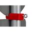  Schilderbefestigungen Wemas Klemmschelle Typ U2 - rot - für Rohre Ø 60mm 12451660